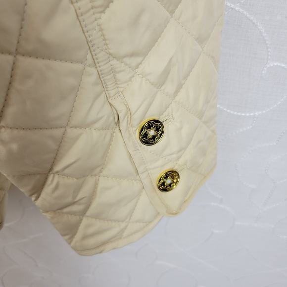 Wonder Womens Jacket Sz 24 White Puff Teddy Quilted Collared Winter Long Sleeve - Picture 8 of 10